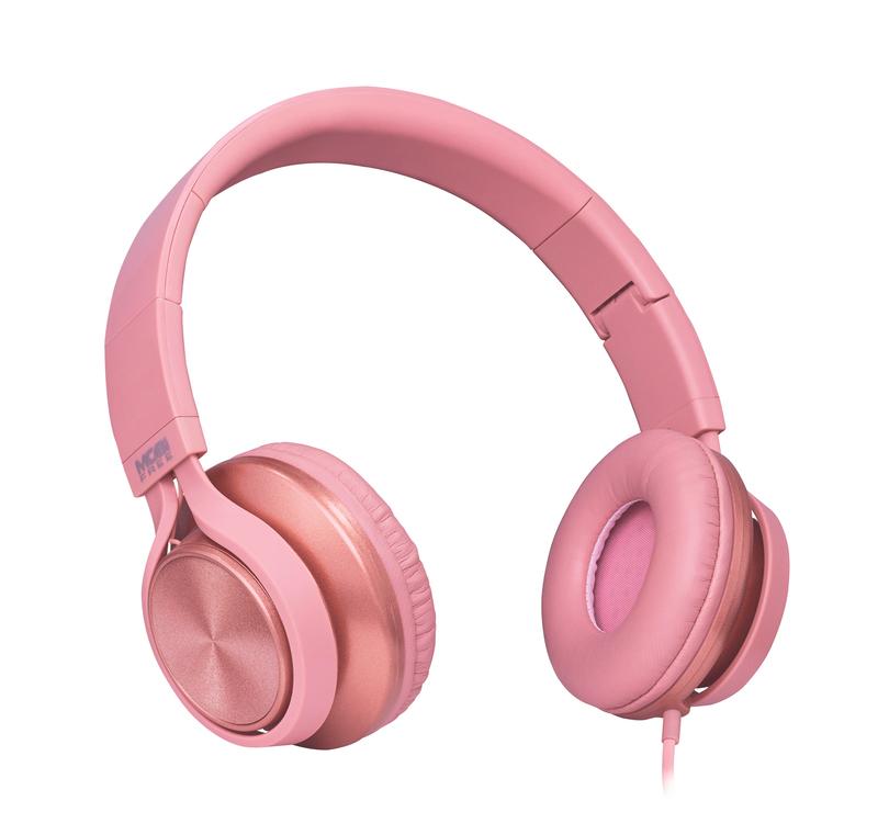 DIADEMA ACTECK ON-EAR CON MICROFONO METALICOS ROSA MB-02011