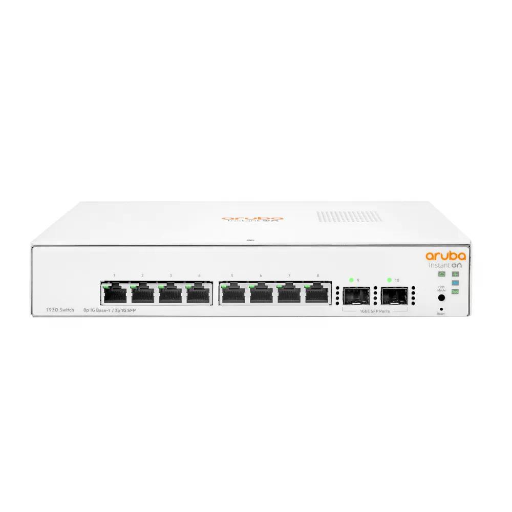 SWITCH HPE INSTANT ON 1930 GIGABIT ETHERNET - 8 PUERTOS, 2SFP 1GBE PORTS (JL680A)