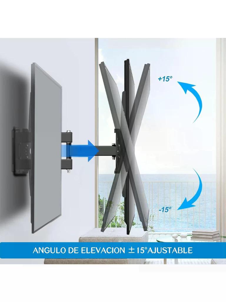 TCE LMEPB64EW - Soporte de Pared Articulado para Pantallas de 32 a 55" , Carga Máxima 50 Kg , VESA 600x400mm / 400X400mm / 400x200mm , Angulo de Inclinación - Imagen 5
