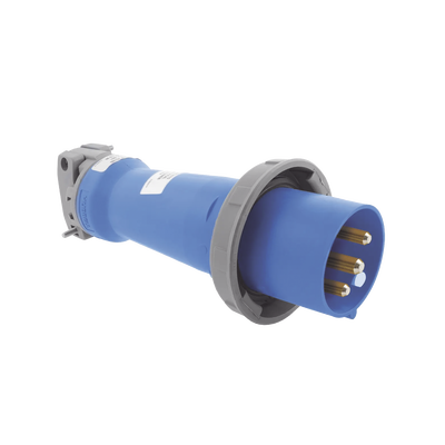 Clavija industrial, 30 A, 250 V CA, 2 Polos 3 Hilos, IP67.  Grado Industrial. 