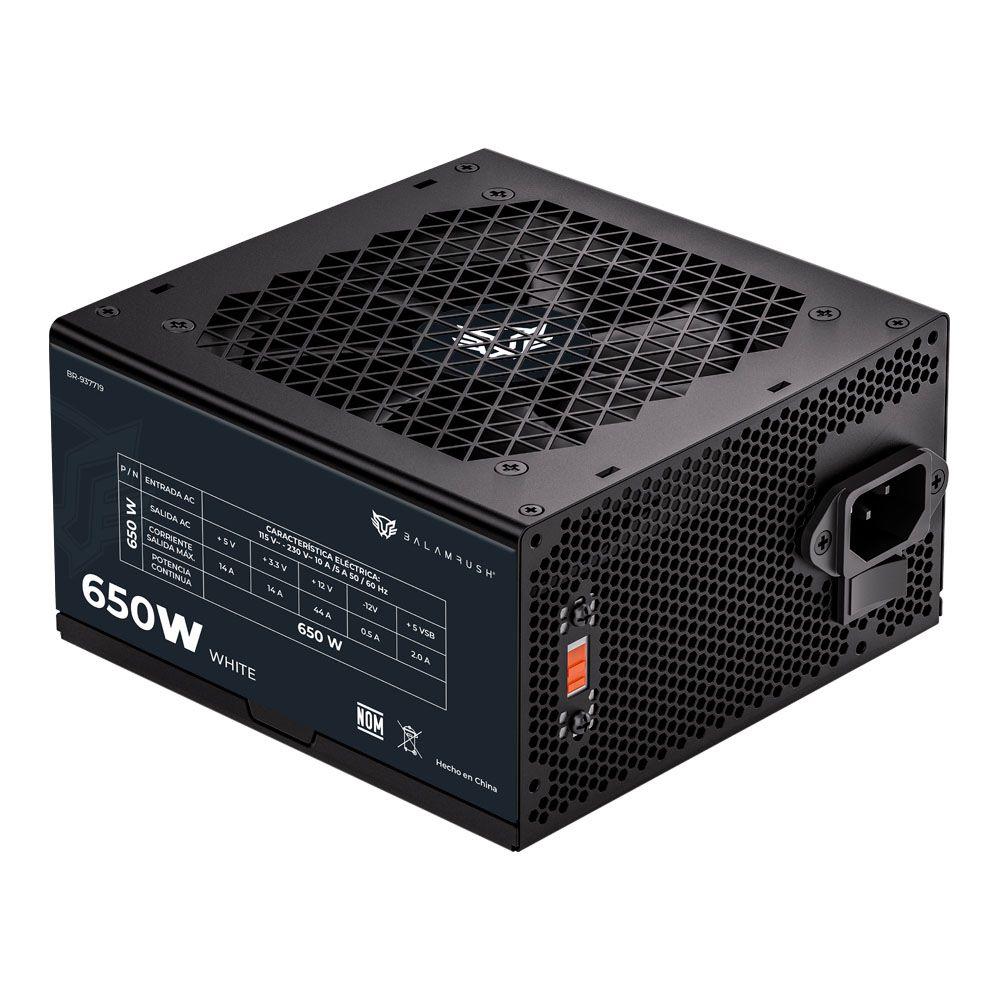 FUENTE DE PODER BALAM ATX 650W 80 PLUS NO MODULAR NEGRO BR-937719