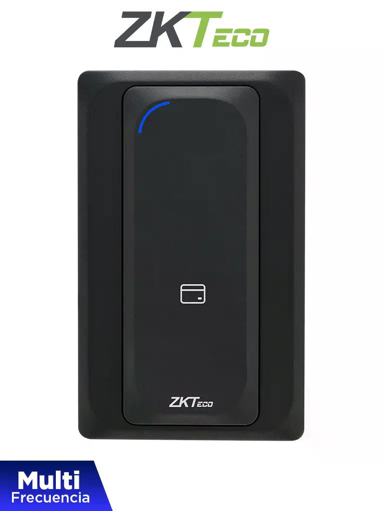 ZKTECO KR901S - Lector Esclavo de Tarjetas  ID 125 Khz y Mifare 13.56 MHz/  IP65/  Wiegand 26/ LED Indicador de Estado