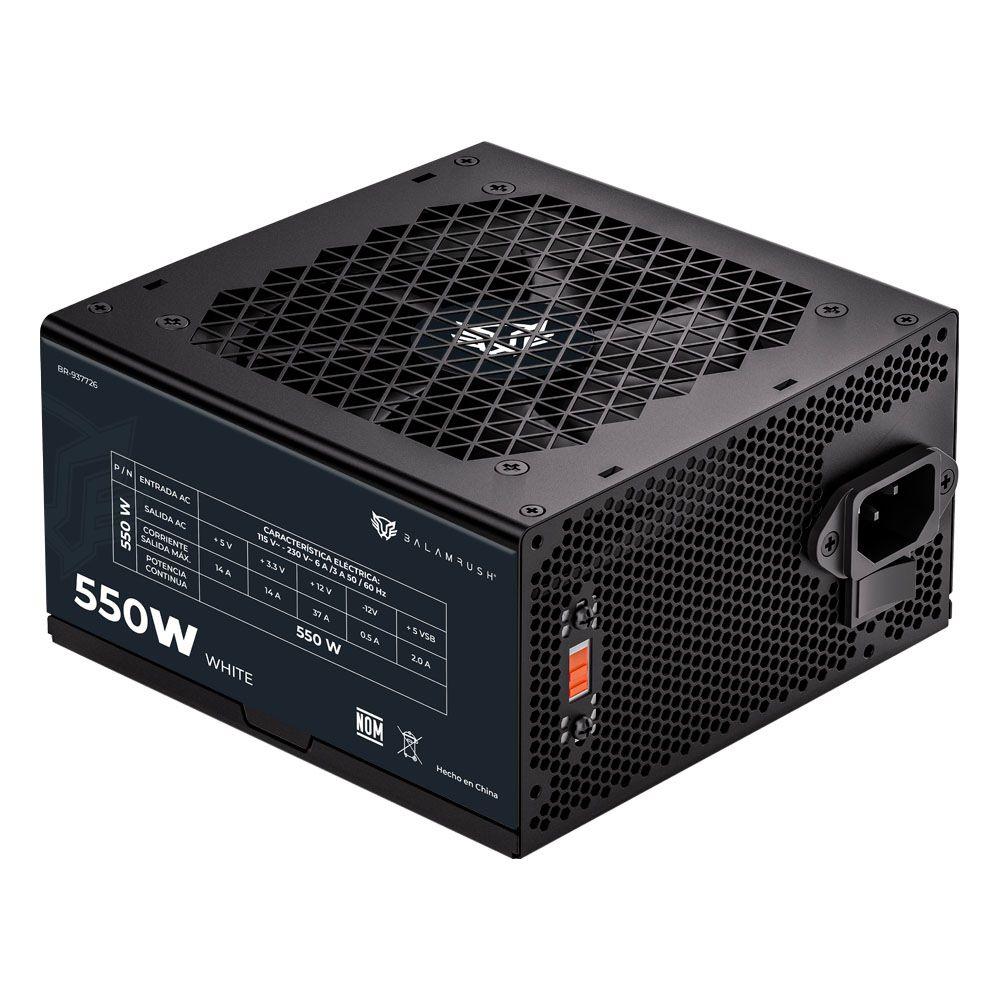 FUENTE DE PODER BALAM ATX 550W/80 PLUS NO MODULAR NEGRO BR-937726