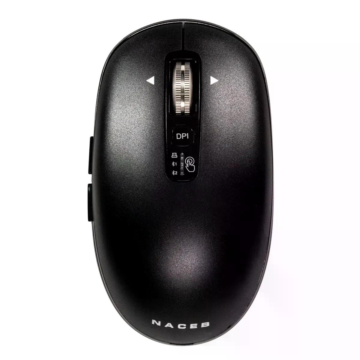 MOUSE NACEB INFINITY ELEMENTAL LS1 INALAMBRICO OPTICO 3.200DPI BLUETOOTH NEGRO