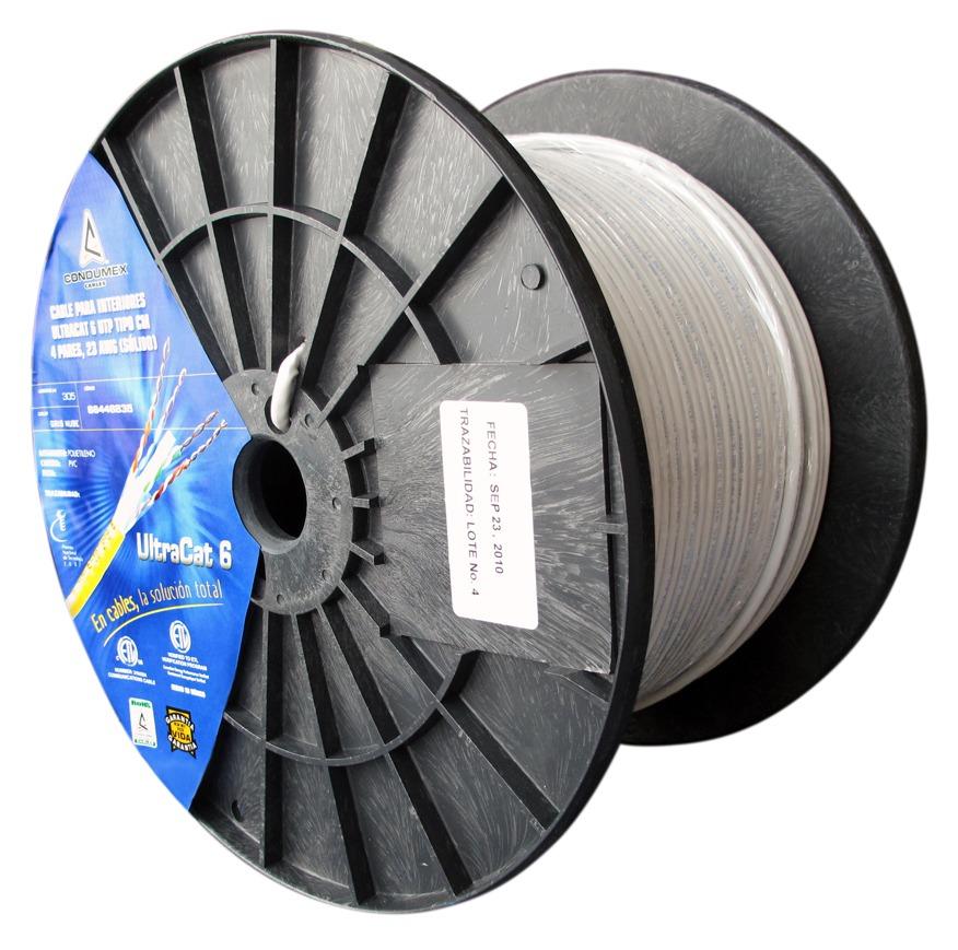 CONDUMEX CABLE UTP CAT6 ULTRACAT 4PARES CAL 23 AWG GRI S305M(66446835)