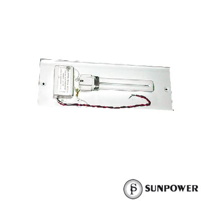 Lámpara con balastra electrónica, gabinete metálico, alta eficiencia, 10 W, 600 Lúmen.