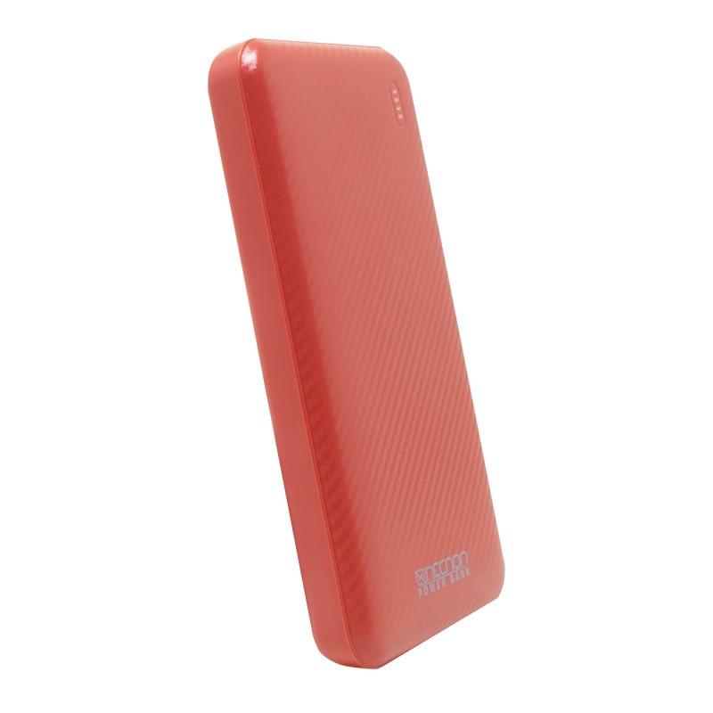 POWERBANK NECNON NPW-10FC 10000MAH TIPO C ROJO NBPB1002FC