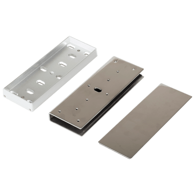 SOPORTE EN U PARA PUERTA DE CRISTAL PARA CERRADURAS ELECTROMAGNÉTICAS DE LA SERIE DE 1.200 LB