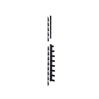 Kit de Dedos Para Administración de Cables en Gabinetes FlexFusion™, de 42 o 45 UR,  Dedos de 100 mm de Longitud, Color Negro 