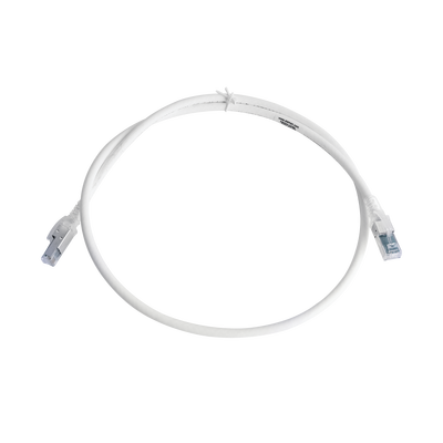 Patch Cord Z-MAX Cat6A S/FTP, CM/LS0H, 0.91 Metros (3 Pies), Color Blanco