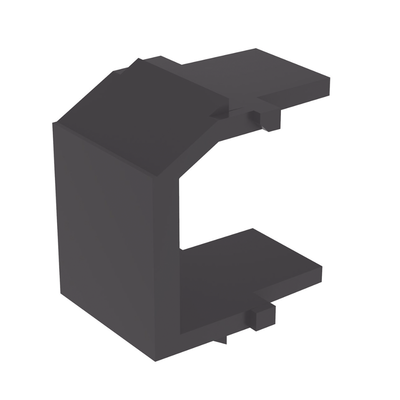 Módulo de Tapa Ciega (Inserto Ciego), Tipo Keystone, Color Negro, 1 Pieza