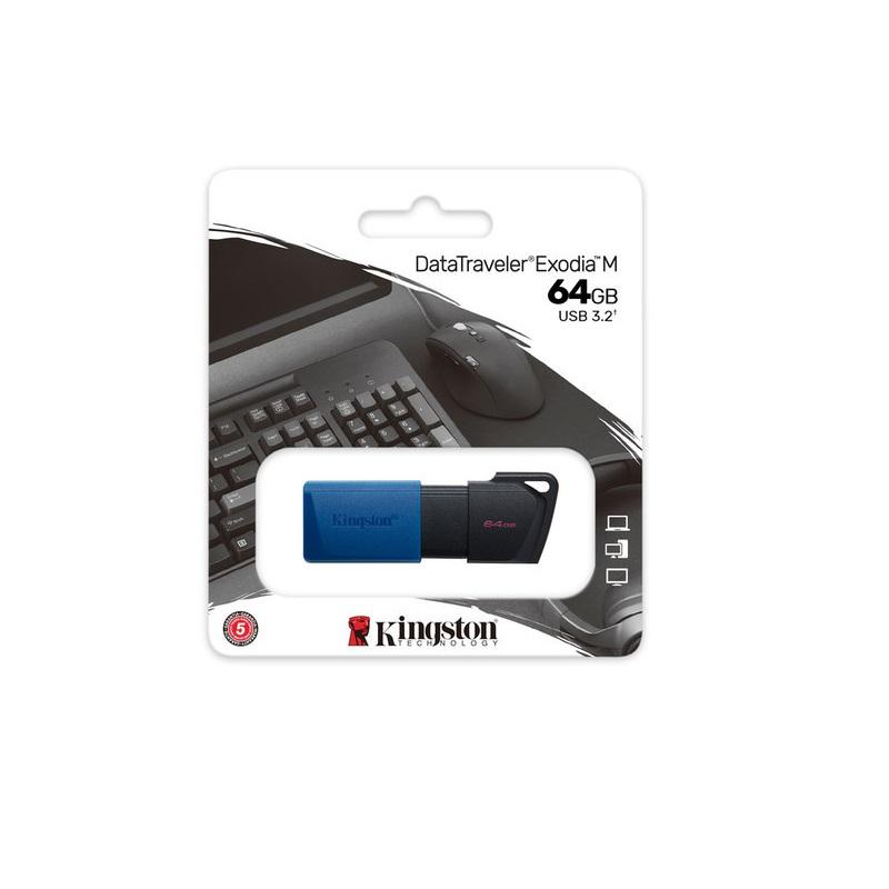 MEMORIA FLASH KINGSTON 64GB USB 3.2 GEN 1 EXODIA M(DTXM/64GB)