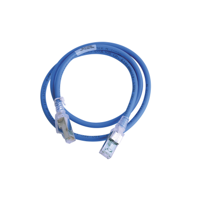 Patch Cord Z-MAX Cat6A S/FTP, CM/LS0H, 3ft, Color Azul