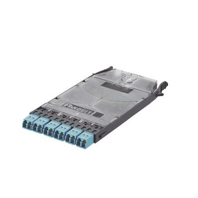 Cassette HD Flex? Con 6 Puertos LC Duplex (12 Fibras), Para Fibra Multimodo OM3, Color Azul