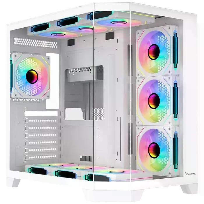 GABINETE XZEAL GAMER MEDIA TORRE BLANCO RGB 4 VENTILADORES (XZGAXT1W)