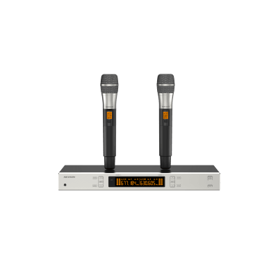 Sistema de Micrófono Inalámbrico UHF / 2 Canales / Micrófono de Mano / Frecuencia 821-942 MHz / Distancia 100 m / Salida Balanceada y No Balanceada / Sincronización Infrarroja / Recepción True Diversity