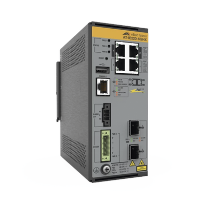 Switch Industrial L2+, Puertos 4x 10/100/1000T con PoE++, 2x 1G/10G SFP+, PoE++ (TAA)