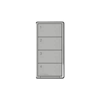 (RadioRa3) Botonera Sunnata Negro 3 escenas y 2 botones subir/bajar para Radio RA3, programe escenas diferentes en cada botón.