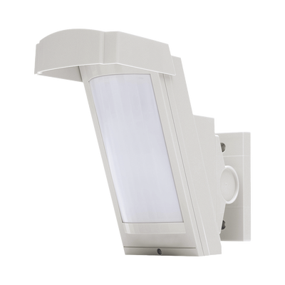 Detector de Movimiento con Anti-enmascaramiento / 100% Exterior /  Cableado / Hasta 12 metros a 85° de cobertura/ Instalación a 3 metros / Compatible con cualquier panel de alarma