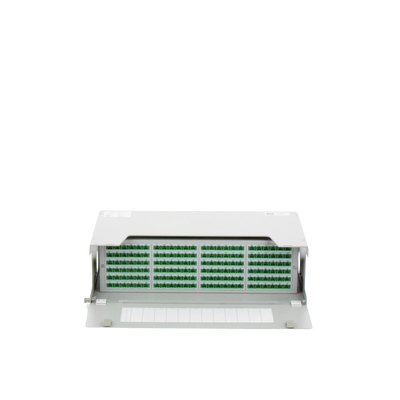 Distribuidor de Fibra Óptica para 144 Empalmes, con 144 Acopladores SC/APC y 144 Pigtails SC/APC, 19, 3 UR