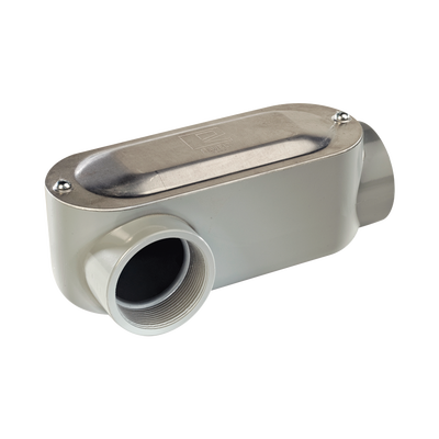 Caja Oval Roscada tipo LR de 1/2" (12.7 mm) / Incluye tapa y tornillos.