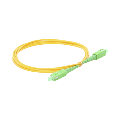 Jumper de Fibra Óptica Monomodo SC/APC-SC/APC Simplex de 2 Metros (6.56 Pies), 2mm