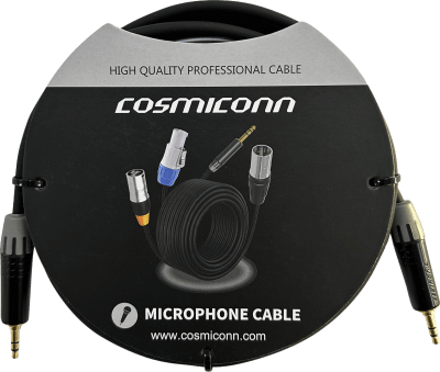 Cable 3.5mm a 3.5mm, conectores color negro MTP3C-BG, length 2m