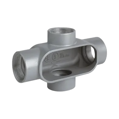 Caja Condulet Tipo X  de  1 1/2" / Aluminio libre de Cobre.