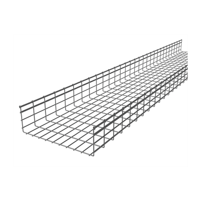 Charola Tipo Malla 166/500 mm, Acabado Electro Zinc, Hasta 1321 Cables Cat6, Tramo de 3 Metros