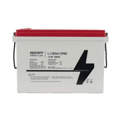 Batería de Litio Ciclo Profundo, 12.8 Vcc 280Ah,  6000 ciclos, LiFePO4  , Solar, Marina, Máximo 140 A de Descarga