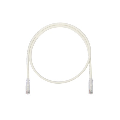 Cable de Parcheo UTP, Cat6A, 24 AWG, CM, Color Blanco, 0.3 Metros (1 Pie)