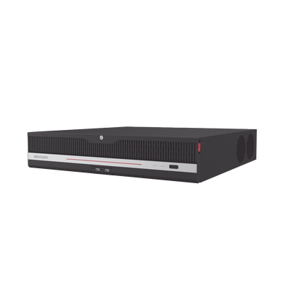 NVR 8K (32 Megapixel) / 64 Canales IP / 8 Bahías de Disco Duro / 2 Tarjetas de Red / RAID con Hot Swap / 48 Canales con Reconocimiento Facial / ACUSENSE / Fuente Redundante / HDMI en 8K /  AcuSearch