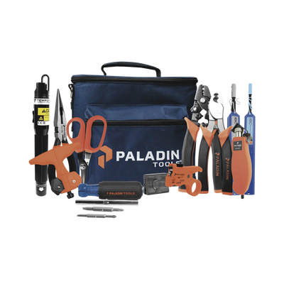 Kit de Herramientas Pro para Instalación de Fibra Óptica con Accesorios de Limpieza de Puertos/Conectores y Desforradoras de Fibra Óptica