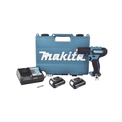 Taladro inalámbrico Percutor de 12 V, 3/8 de 0-450 0-1700 RPM, incluye 2 batería LI-ION de 1.5 AH, Cargador y Maletín 