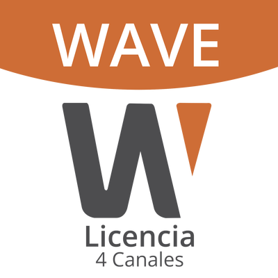 Licencia Wisenet Wave Para 4 Canales  de Grabador Hanwha 