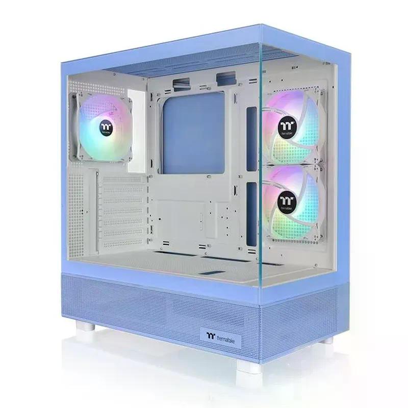 GABINETE THERMALTAKE VIEW 270 TG ARGB PLUS CON VENTANA MIDI TOWER MINI 3 VENTILADORES ARGB AZUL