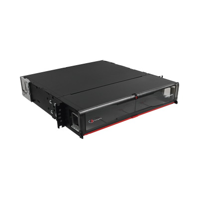 Distribuidor de Fibra Óptica de Alta Densidad LigthVerse *Pro* Para Rack de 19 Pulgadas (48.26 cm), Acepta 8 Placas Plug and Play, Hasta 192 Fibras, 2 UR