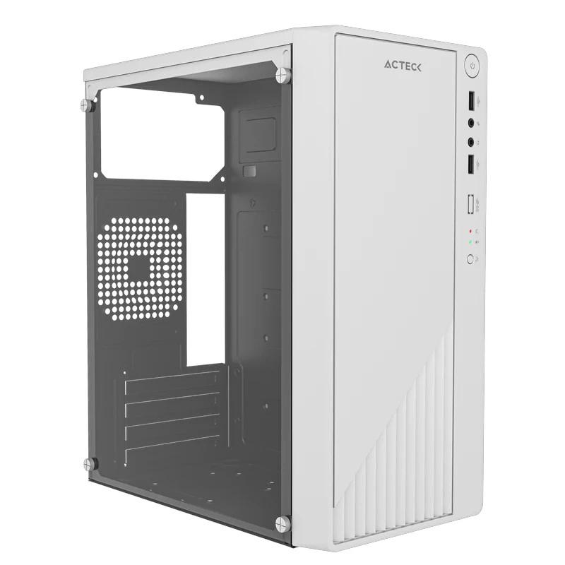 GABINETE ACTECK KIOTO GC220 MINI TOWER MICRO ATX MINI ITX CON FUENTE DE 500W BLANCO