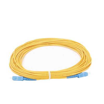 Jumper de Fibra Óptica Monomodo SC/UPC-SC/UPC Simplex de 10 Metros (32.81 Pies), 3mm
