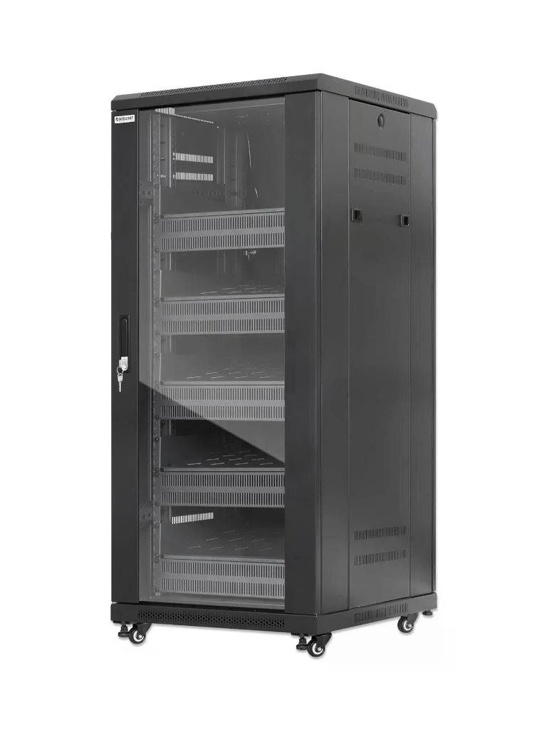 INTELLINET - 716239 - Gabinete 19" Pro Line con extractores de aire, 27U