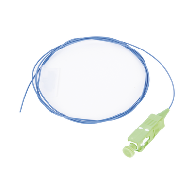 Pigtail de Fibra Óptica SC/APC Simplex, Monomodo OS2 9/125, 900um, Color Azul, 1 Metro (3.28 Pies)