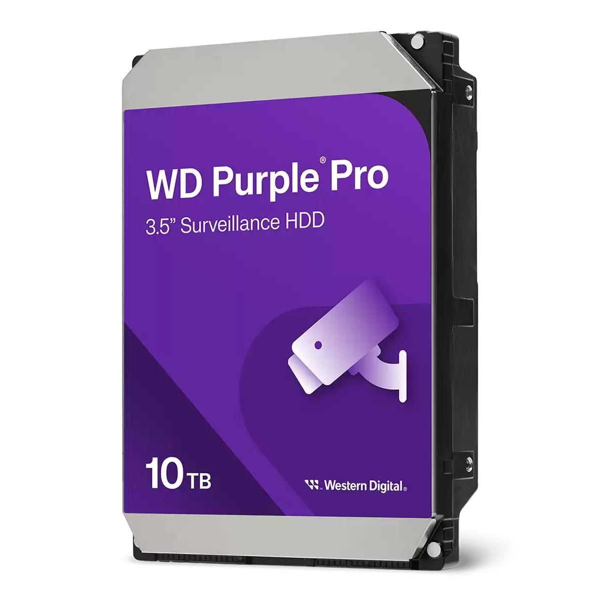 DISCO DURO INTERNO WD 10TB PURPLE PRO 3.5 CCTV SATA 7200RPM (WD102PURP)