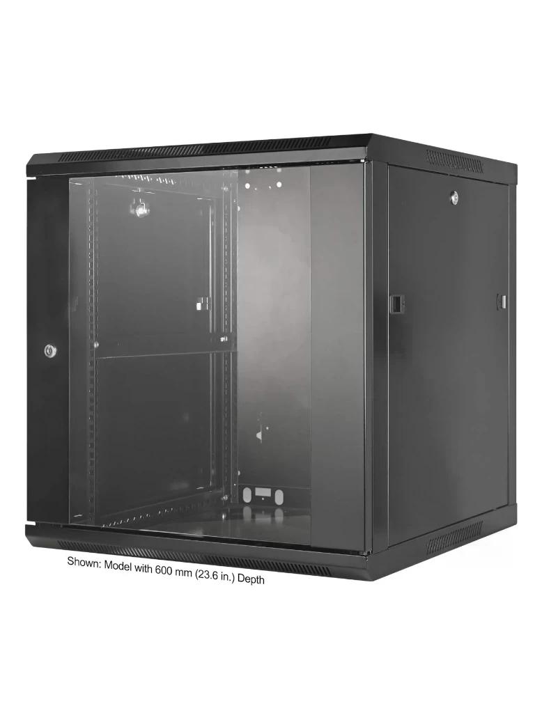 INTELLINET - 711906 - Gabinete mural de 19", 12U, Ensamblado / 12U, 450 mm de profundidad, Ensamblado, negro