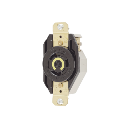 Receptáculo de Media Vuelta Industrial para Empotrar de 20 A 125 V CA 2 Polos 3 Hilos (NEMA L5-20R)