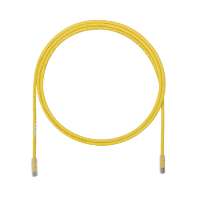 Cable de Parcheo UTP, Cat6A, 24 AWG, CM, Color Amarillo, 5.49 Metros (18 Pies)