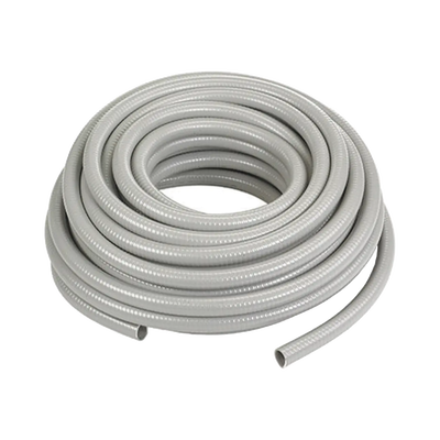 Manguera hermética flexible tipo PolyTuff no metálica, gris de 1" y 100 pies. Uso comercial/industrial.