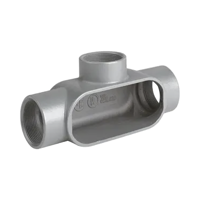 Caja Condulet Tipo T de  1 1/2" / Aluminio libre de Cobre.