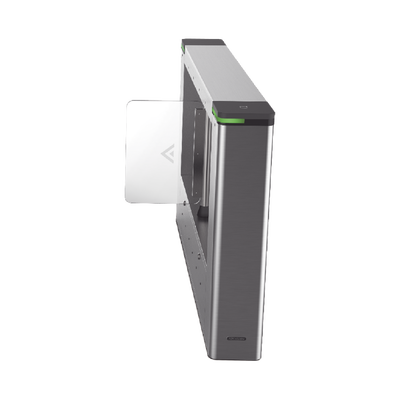 Torniquete DERECHO tipo Swing para Carril de 90 cms / Incluye Panel y Lector de Tarjeta / TCP/IP / Administrable por iVMS-4200 (Requiere Torniquete Izquierdo) / 6,000,000 MCBF / 12 Pares de IR 
