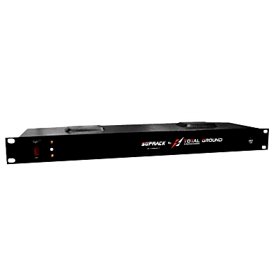 Tomacorriente de 4 contactos regulados para 120 Vca con Supresor de picos tipo "A" de 10 kA, Diseñado para Montaje en Rack de 19".