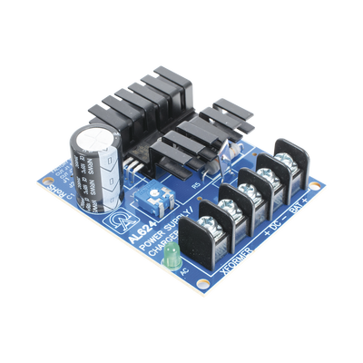 6 o 12 o 24 Vcc @ 1.2  A o 0.75 A / fuente tipo tarjeta / 1 salida / requiere transformador de entrada / capacidad de respaldo / Batería no incluida.